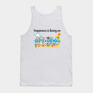 Happiness Is Being An Abuela Summer Beach Happy Mother's Day Tank Top